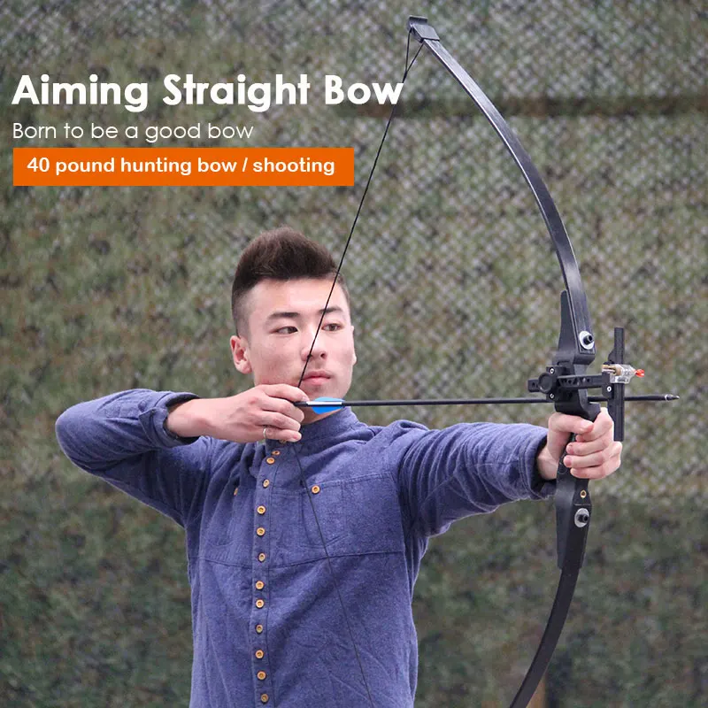 

Bow Arrow Outdoor Sports Professional After Assembly 132cm FRP Hunting Competitive Competition 40 Pounds Archery Field