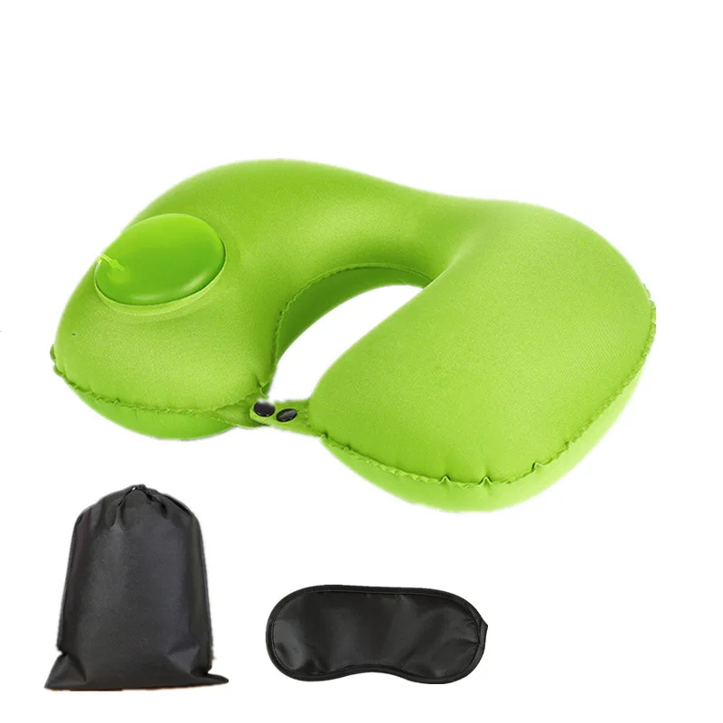 

Wholesale U-Shape Automatic Inflatable Travel Pillow Neck Pillow Car Air Inflatable Pillows Neck Cushion Travel Pillows