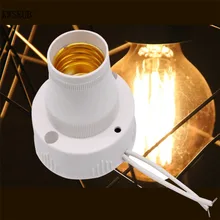 Переключатель торговля 160 V-250 V 5 W-60 W E27 винтовое гнездо для держателя лампы Звук и светильник контроль задержки энергосберегающий переключатель