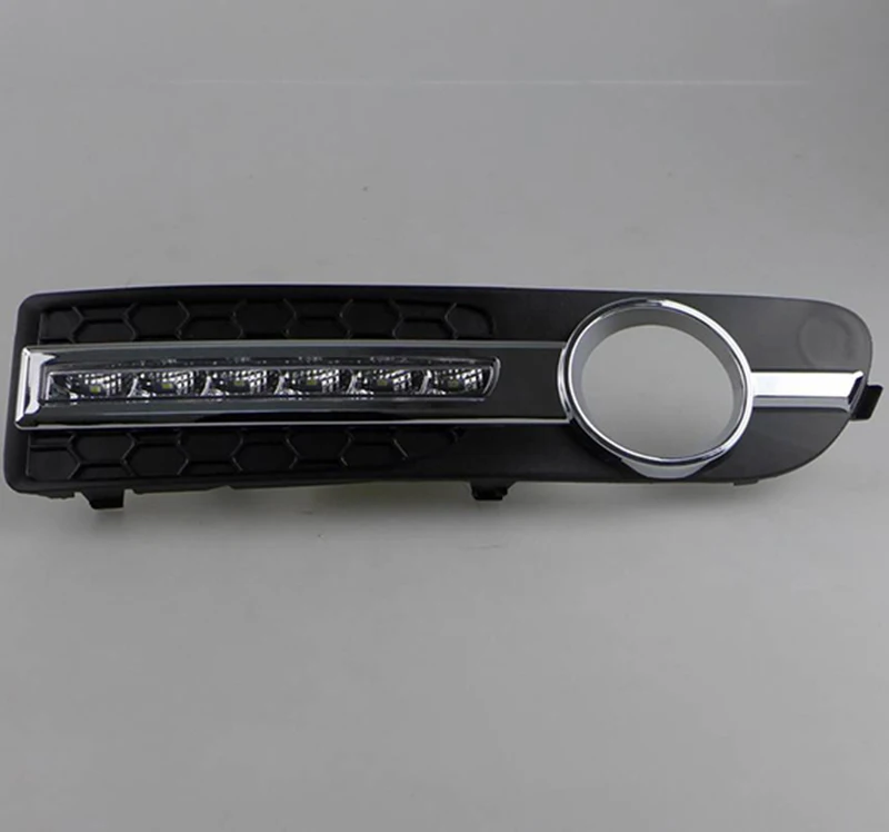 

Car Flashing DRL For Volvo S80 2009 2010 2011 2012 2013 LED daytime running light DRL Fog lamp cover with yellow turn signals