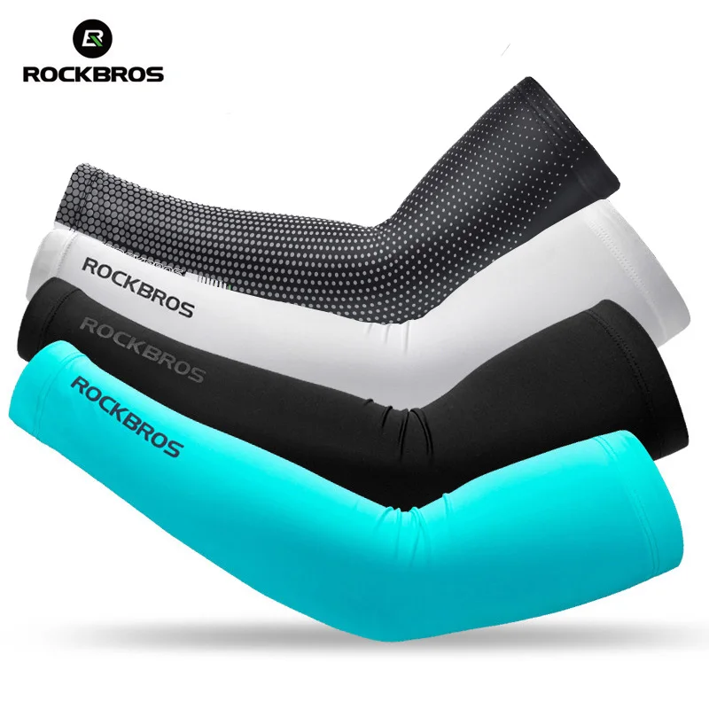 

ROCKBROS Summer Ice Arm Warmer Sleeves Fishing Camping Cycling Bicycle Fitness Driving Armwarmers Riding Sunscreen Arm Sleeve