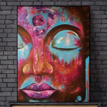 Frameless Printing Abstract art Posters and Prints Buddha Picture Canvas Painting Wall Pictures for Living Room