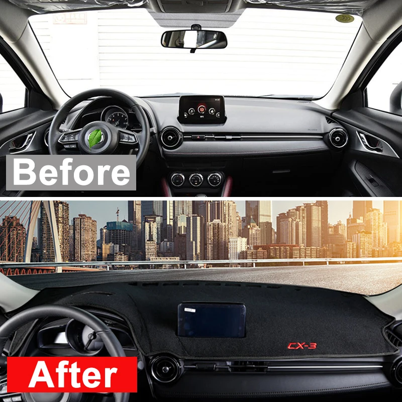 Для Mazda CX 3 CX3 2015 2016 2017 2018 2019 приборной панели автомобиля Крышка Тире коврик козырек