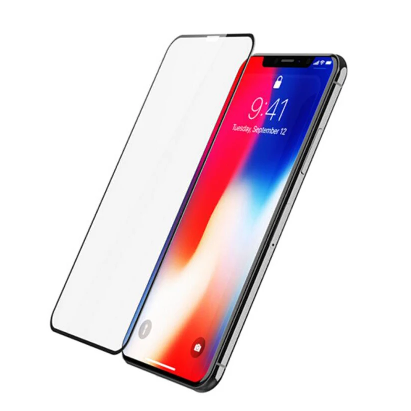 0,25 мм 3D 9 H ультратонкий изогнутая Защитная пленка для экрана для Apple IPhone X 10 Ten 5,8 закаленное стекло полное покрытие протектор экрана