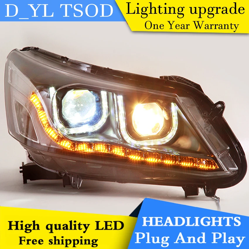 Car Styling LED Head Lamp for Honda Accord headlights 2014 2015 Accord