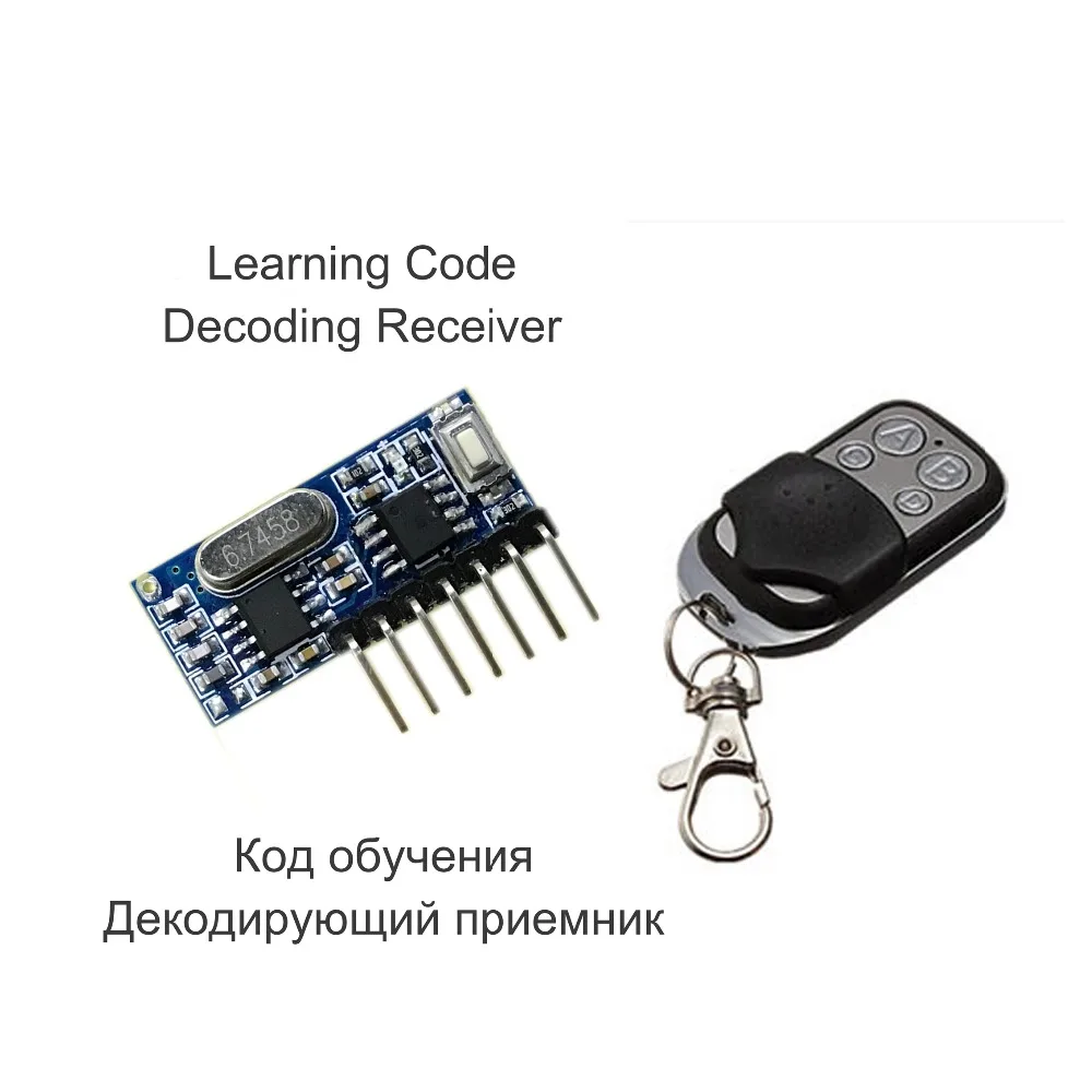 433 Mhz Remote Control And 433mhz Wireless Receiver Learning Code 1527