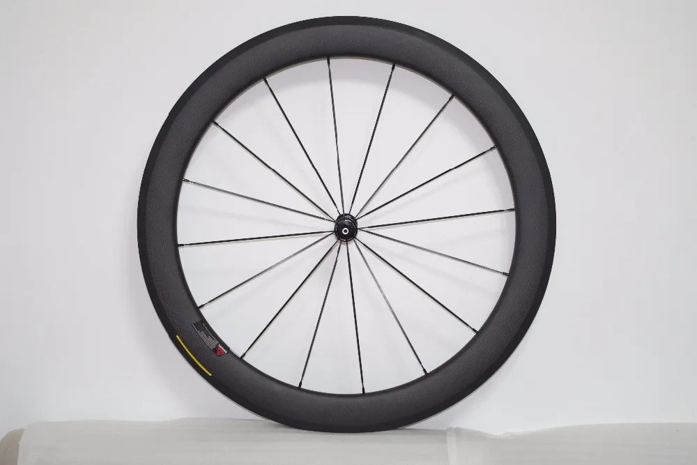 Cheap 1699G COMBO Wheels Front 60mm Rear 88mm 700C Carbon Clincher Road Bike Wheels 25mm Wide U Shaped Bicycle Wheelset SAPIM CX-RAY 4