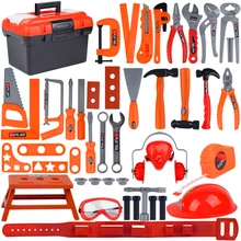 Игрушки для детей мальчик инструменты для столярных образования детей столярные инструменты для ремонта игрушка Popsocket Сюжетно-ролевые игры для подарок