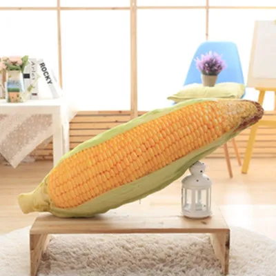 Игрушек! Креативная плюшевая игрушка забавная имитация овощей подушки для дивана морковь капуста брокколи картофель лук горох подарок 1 шт - Цвет: corn