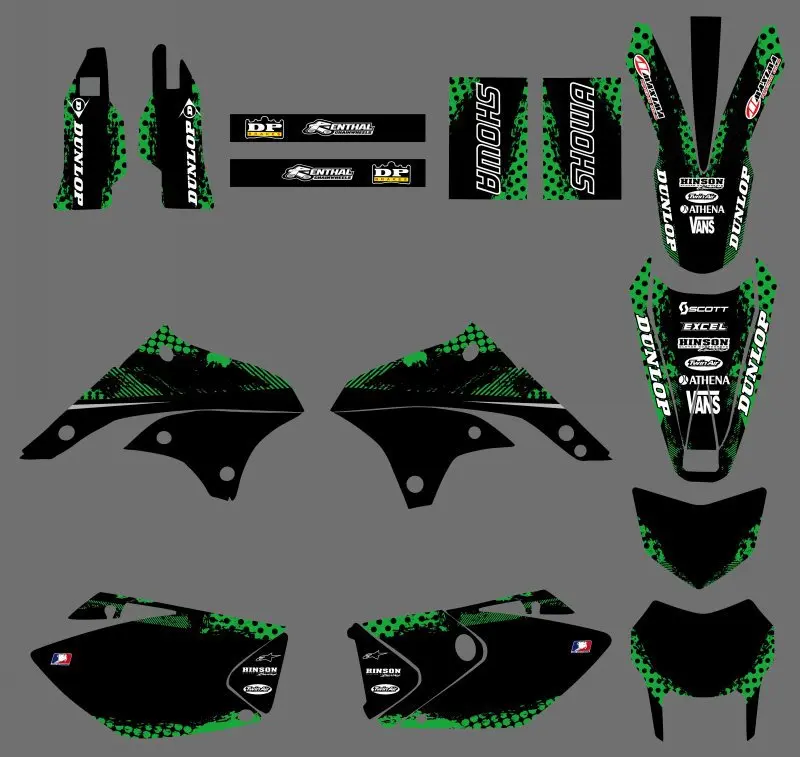 

GRAPHICS & BACKGROUNDS DECALS STICKERS Kits For Kawasaki KLX450 2008 2009 2010 2011 2012 KLX 450