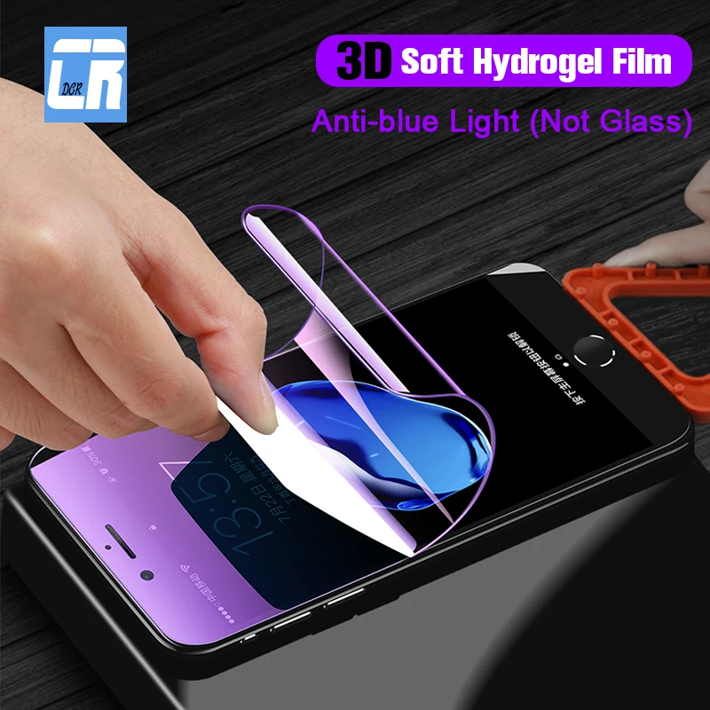 

3D Soft Hydrogel Protective Film for iPhone X XR XS Max Full Cover Screen Protector for iPhone 6 6s 7 8 Plus Not Tempered Glass