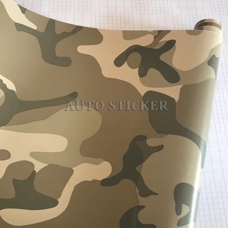 50cm width DESERT Camo vinyl wraps car sticker 4