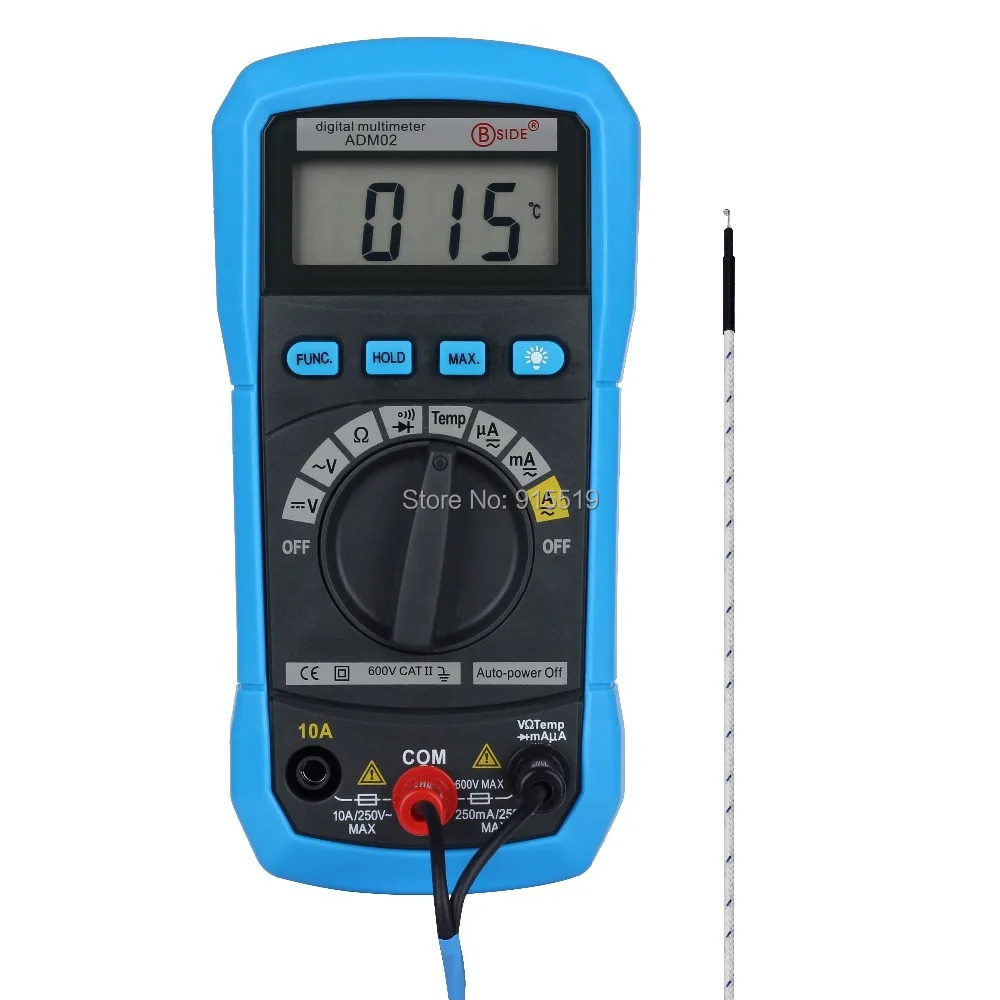 BSIDE ADM02 Auto Ranging Digital Multimeter DMM DC AC Voltage Current Temperature Meter Tester Diode | Инструменты
