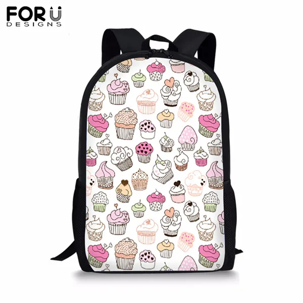 FORUDESIGNS/рюкзак с фруктовым принтом для подростков, девочек и мальчиков, школьный рюкзак, детский студенческий Рюкзак Mochila Bolsa - Цвет: CDYH0480C