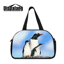 Dispalang Пингвин Дорожные сумки с независимыми Обувь карман Для мужчин Чемодан путешествовать Сумки Оксфорд ежедневных поездок плеча мешок руки