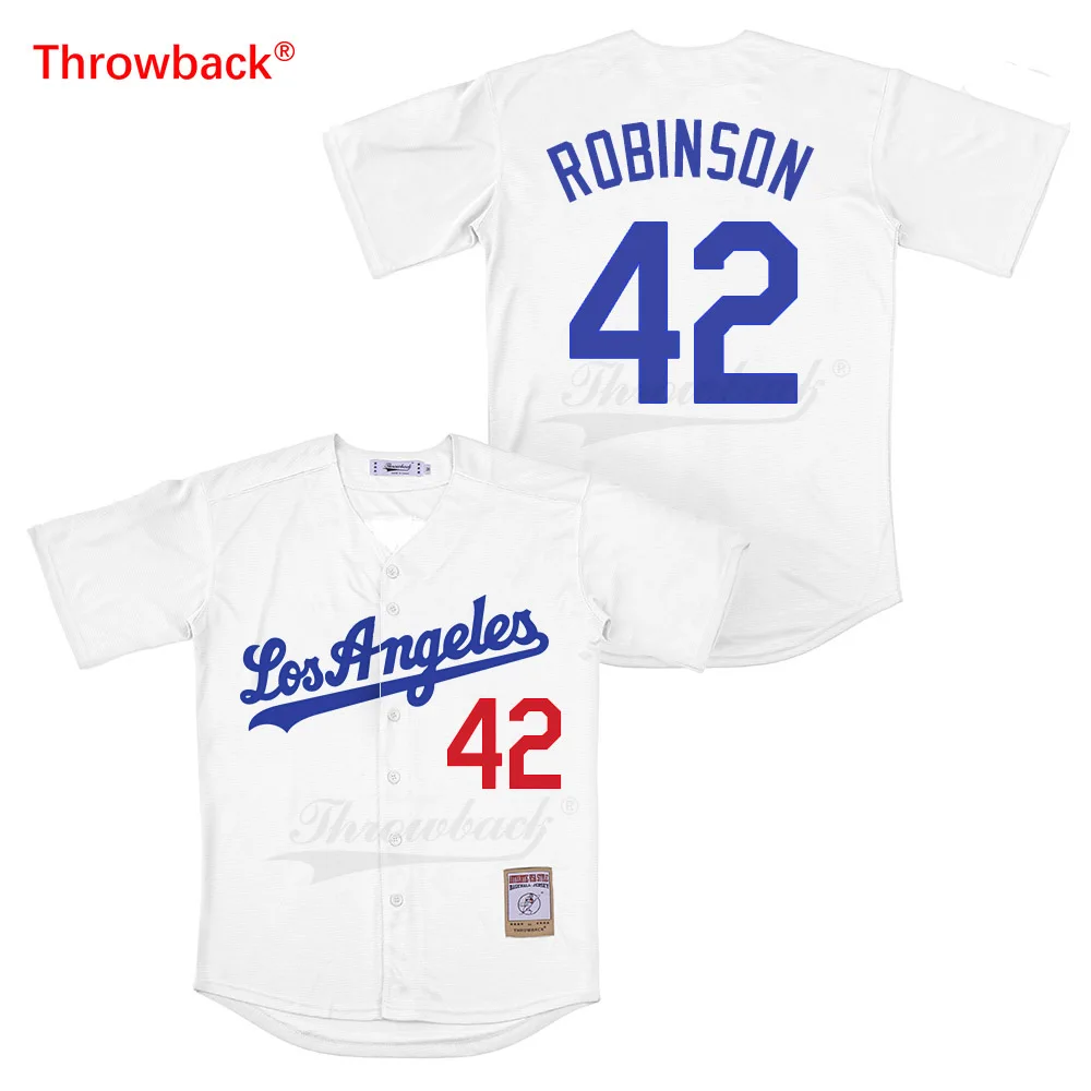 

Throwback Jersey Men's Los Angeles Jersey Robinson Movie Baseball Jerseys Shirt Stiched High Quality Fast Shipping