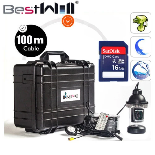 

Original 100M bestwill 360 degree rotation Motorize fishing camera with 1/3 CCD700TVL LED night vision camera with SD card DVR