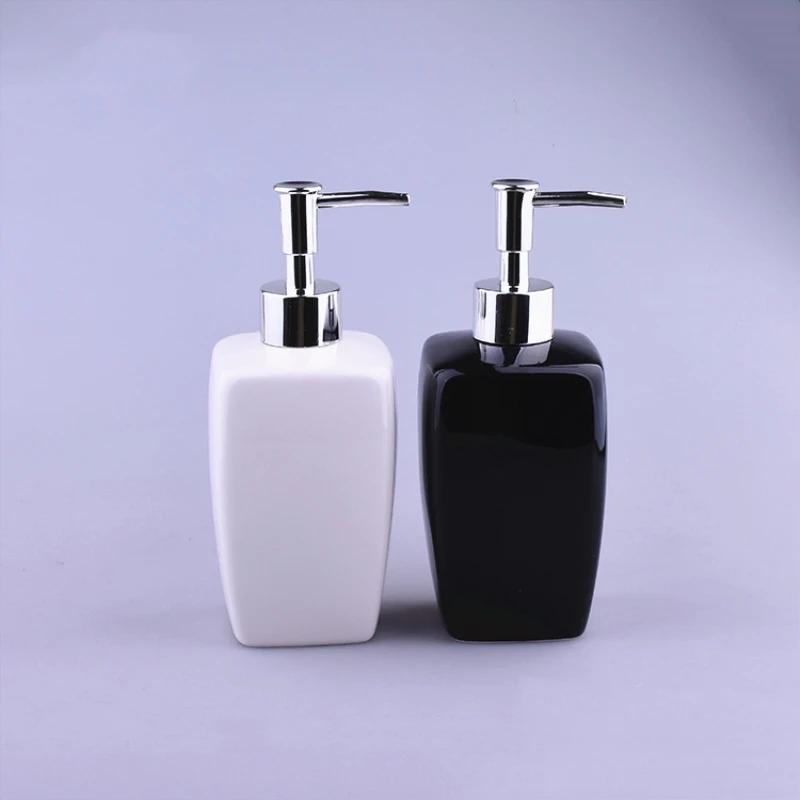 

2pcs/set Ceramic Hand Sanitizer Bottle Sub-bottle Shampoo Bottle Hotel Lotion Bottle Shampoo Bathroom Soap Dispenser