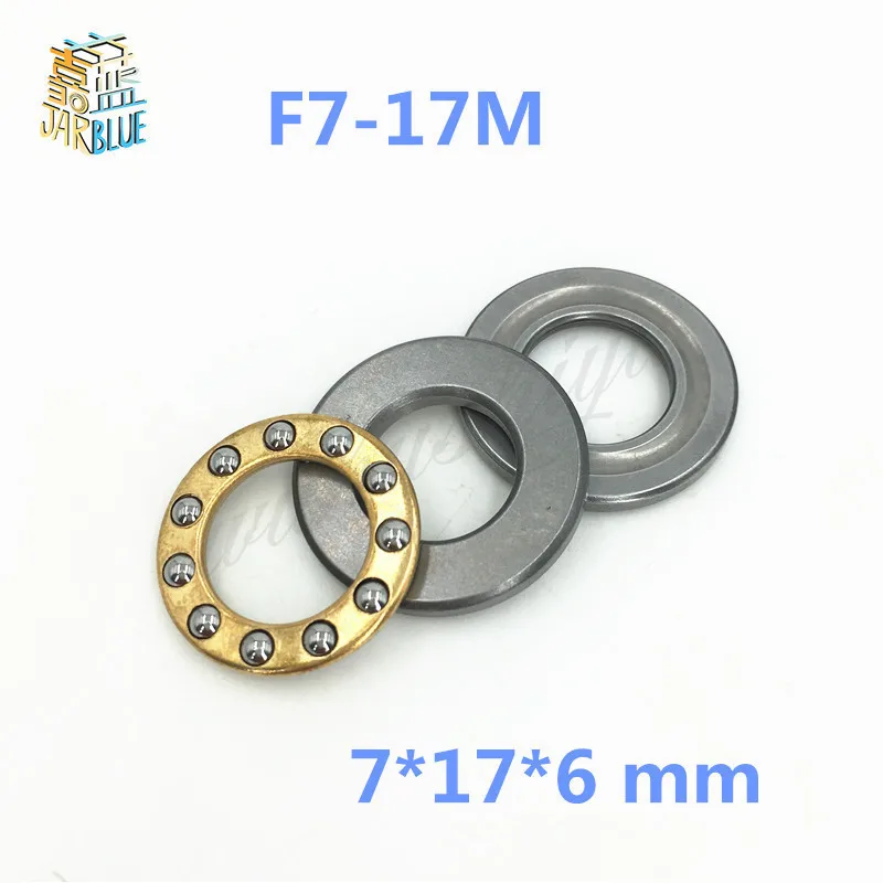 10pcs Free Shipping Axial Ball Thrust Bearings F7 17M (7*17*6 mm )Plane