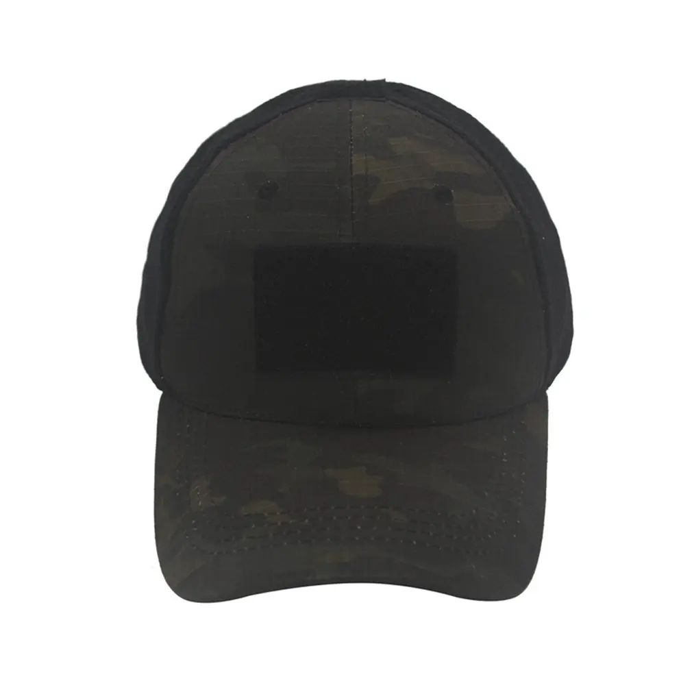 Тактическая Кепка для спорта на открытом воздухе, сетчатая Кепка, камуфляжная кепка, простая Военная армейская Кепка, Охотничья Кепка, кепка для мужчин, взрослая Кепка - Цвет: black camouflage