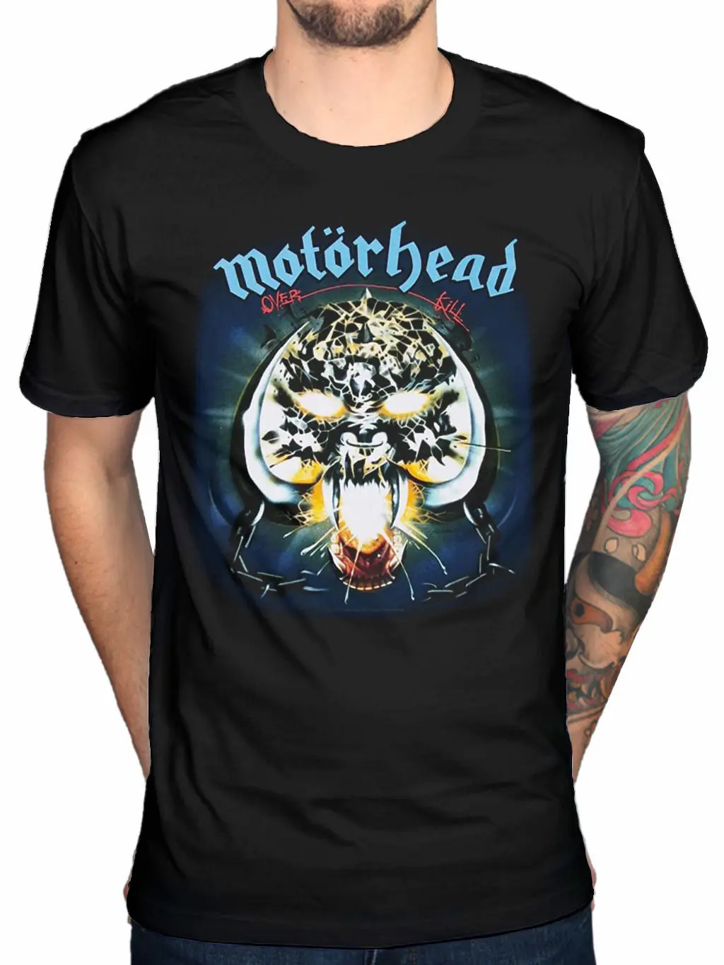 Official Motorhead Overkill Camiseta Bomber AS DE PICAS PUNK ROCK GUERRA cerdo | Мужская одежда