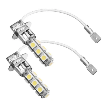 10 шт. H1 H3 белый 13 5050 SMD LED Foglight Глава Лампа-led подарок Лидер продаж 2 предмета из металла h1 5050 SMD 13 белый светодиодные лампы