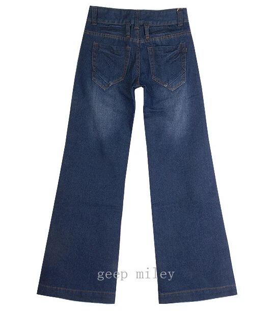 vintage bell-bottom mid waist slim butt-lifting boot cut wide leg flare women's jeans