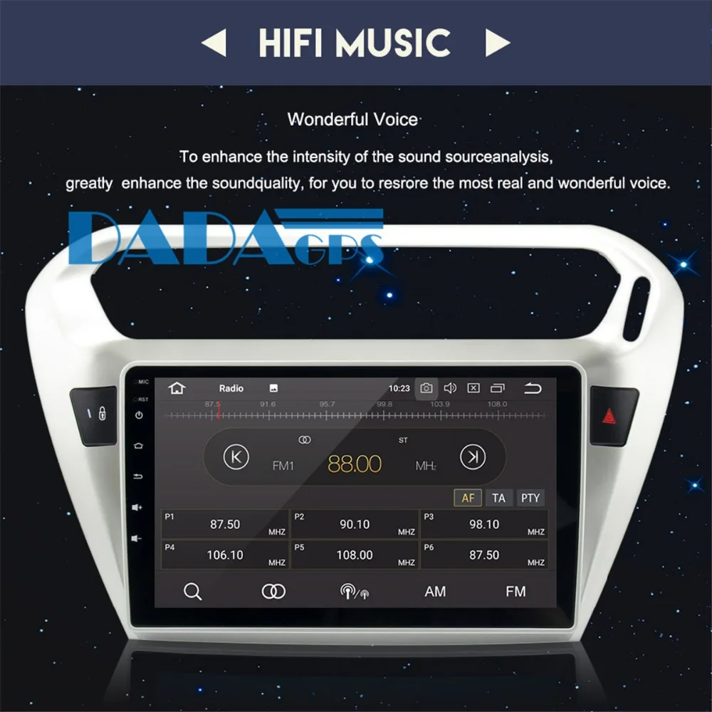 Discount Android 8.0 4GB Car Radio GPS Stereo Headunit For PEUGEOT 301 For Citroen Elysee 2014-2017 Multimedia Car Stereo no DVD Player 3