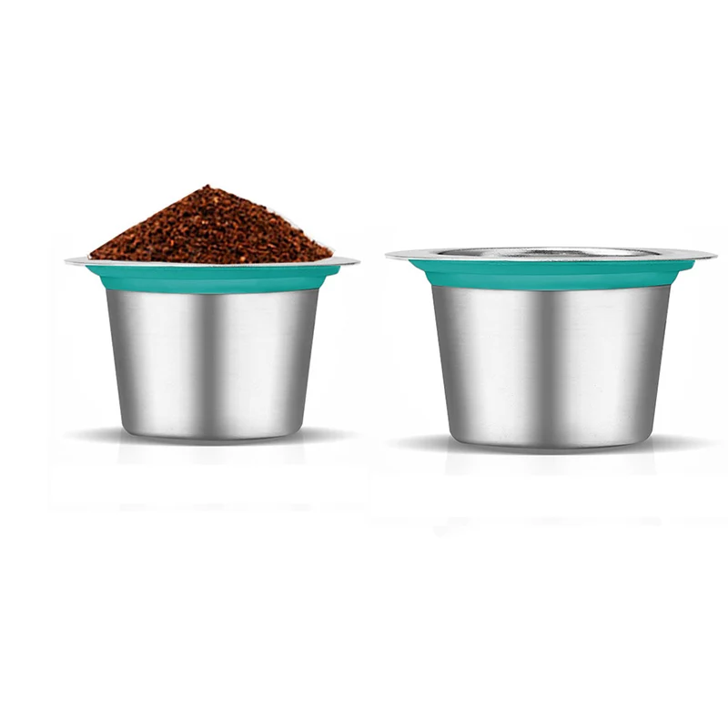 

Nespresso Coffee Capsulas Stainless Steel Refillable Coffee Filters Cup Dripper Reusable Capsule Practical Coffeeware