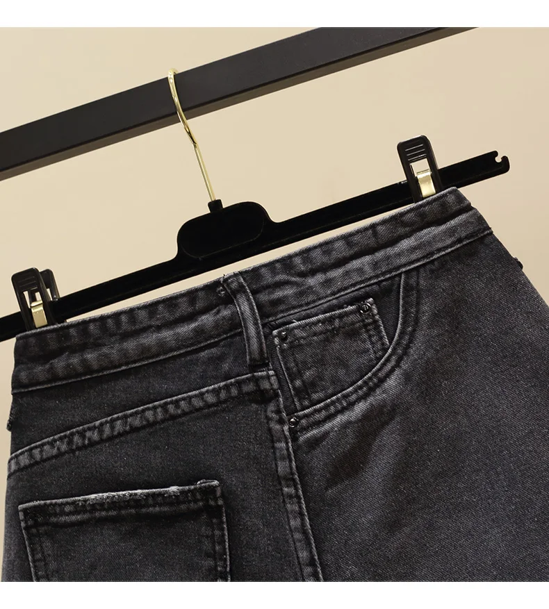 Летние джинсы джинсовые шорты для женщин кисточкой со стразами Высокая талия гаремный с широкими штанинами женские джинсовые шорты