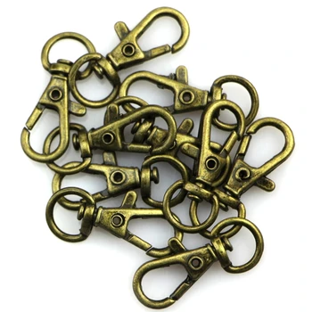 

10Pcs Swivel Trigger Clips Snap Hooks Lobster Clasp Keychain Bag DIY Craft Key