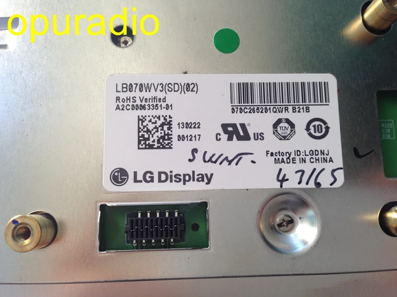 LG Display LB070WV3 SD02 LCD screen for Mercedes W204 car Nav (1)
