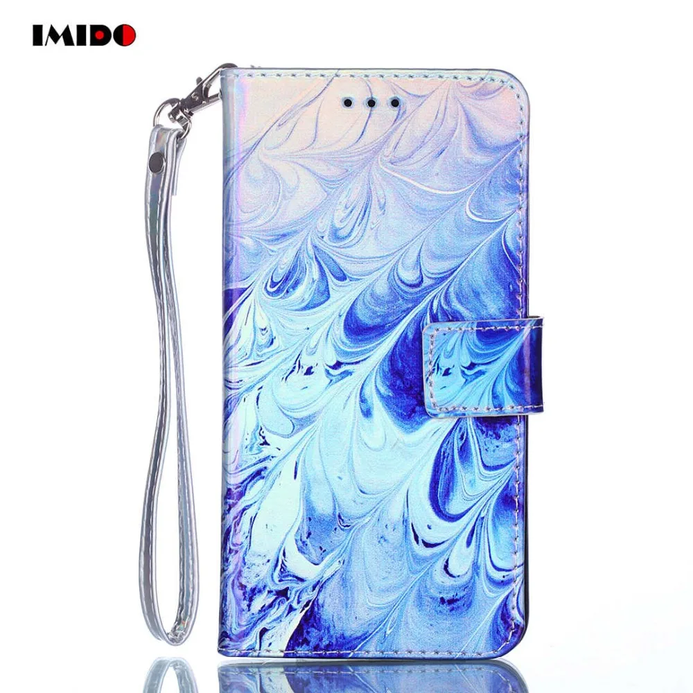 

IMIDO Flip Blue Light Phone Case For iPhone XS MAX PU Leather Holder Stand Back Cover For iPhone X XR 8 7 6 6S Plus 5S SE Coque