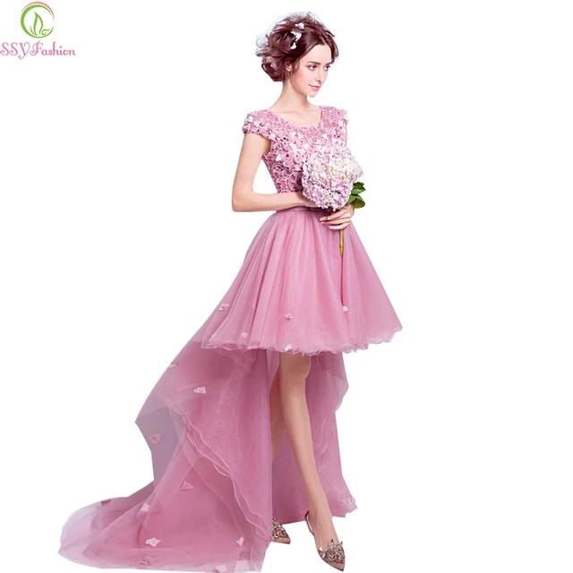 Pink Lace Cocktail Dress