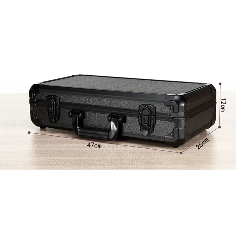 470x250x120 мм портативный ящик для инструментов из алюминиевого сплава, ящик для хранения для дома, большое пространство, ящик для инструментов, страховой чехол для хранения файлов