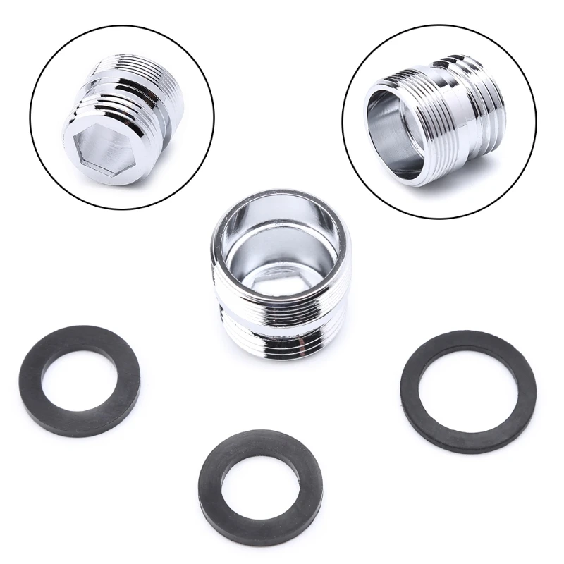 New High quality Solid Metal Adaptor Outside Thread Water Saving Kitchen Faucet Tap Aerator Connector