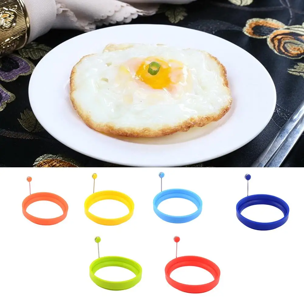 Новый силиконовая, для яичницы яичный блин кольцо омлет Fried Egg Круглый Shaper форма для яичницы для Пособия по кулинарии сковорода для завтрака