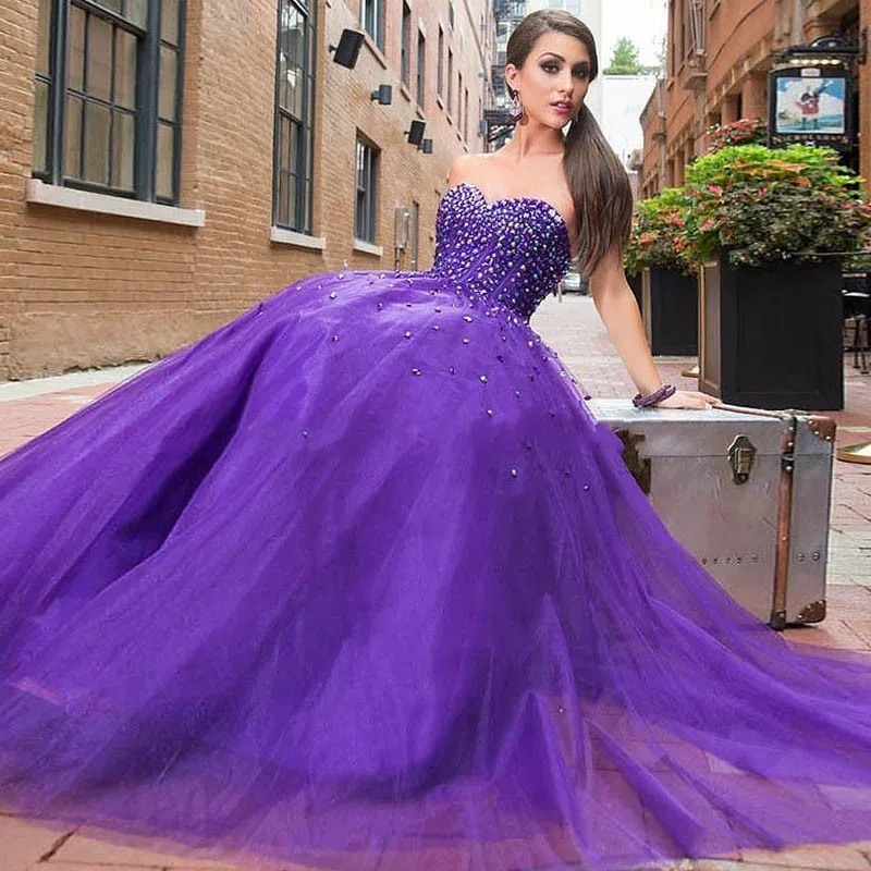 Sparkly Corset Prom Dresses
