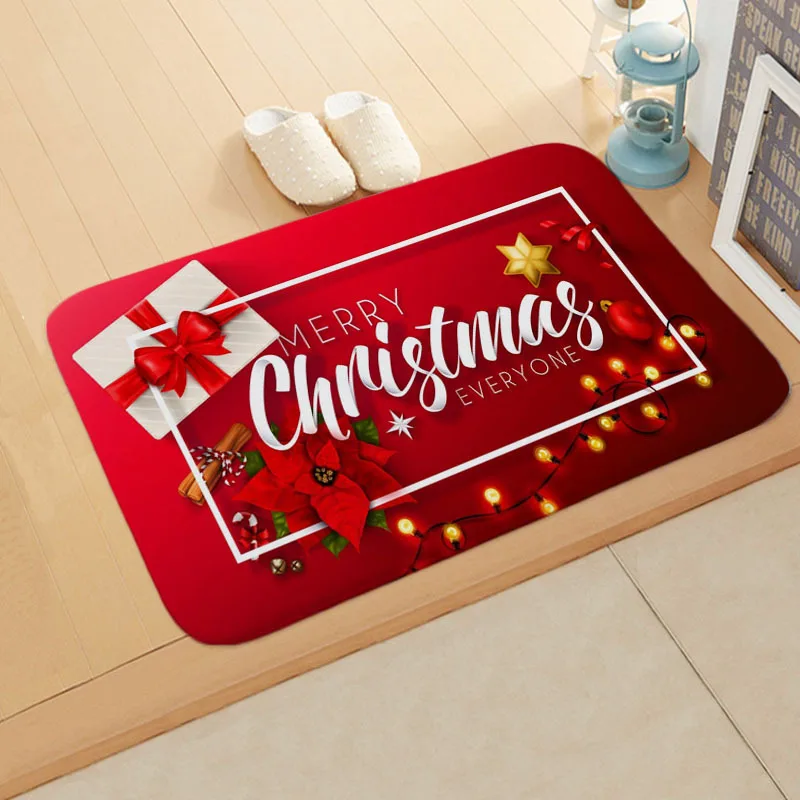 Merry Christmas Decoration Doormat Santa Claus Christmas Decoration for Home Happy New Year Xmas Navidad Decor - Цвет: 03