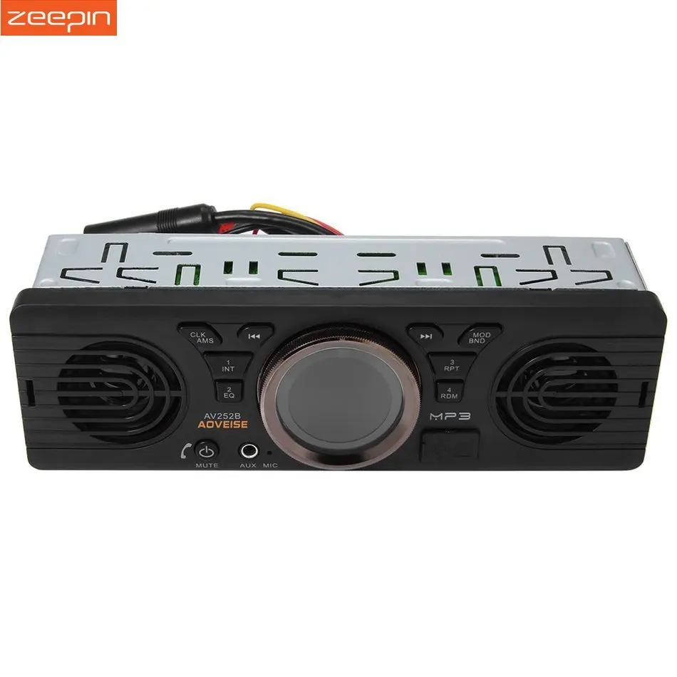 

Vehicle Electronics In-dash Car MP3 Player Car Stereo Audio Radio Player FM AV252B 12V Bluetooth 2.1 + EDR with USB TF Card Port