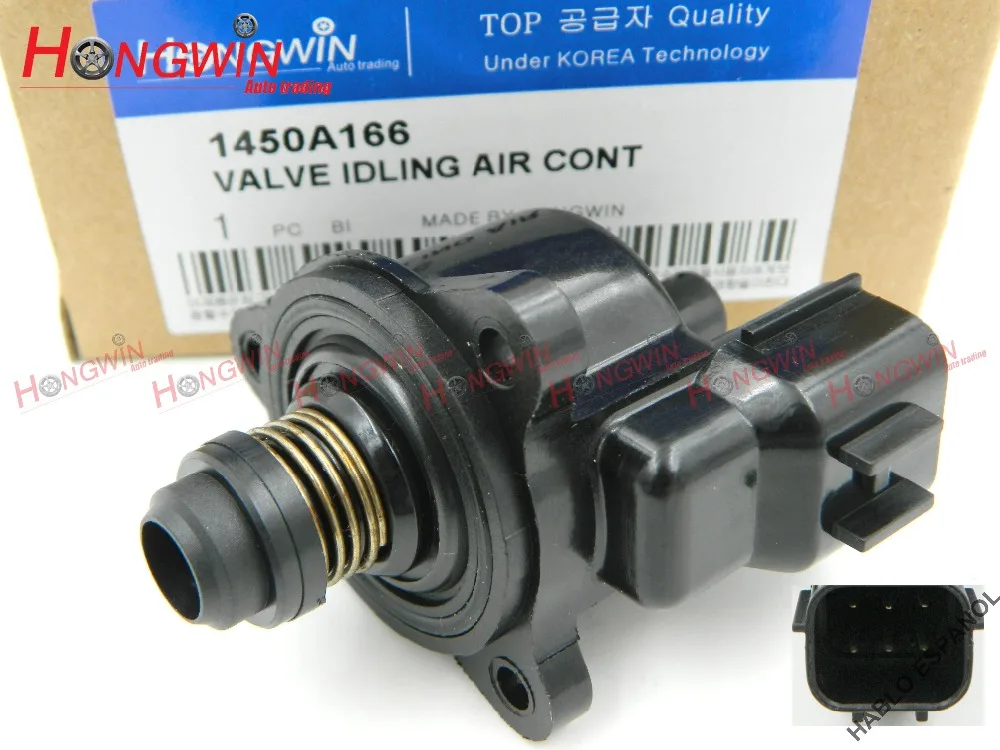 Comprar N. ° genuino 1450A166 Válvula de Control de aire de velocidad ociosa para Mitsubishi Chrysler Dodge Lioncel Lancer MD613992 MD614743 MD628166