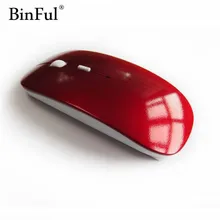BinFul 2,4G беспроводная мышь USB приемник ультра тонкая мини беспроводная оптическая мышь Мыши для ноутбука ПК оптическая игровая мышь