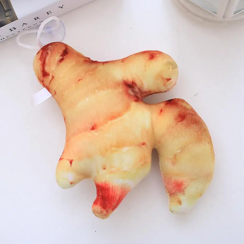 1 шт. 15-20 см 10 стилей креативные овощи подвеска плюшевая игрушка мягкая фруктовая сумка Подвеска для детей девочек взрослый милый подарок - Цвет: ginger