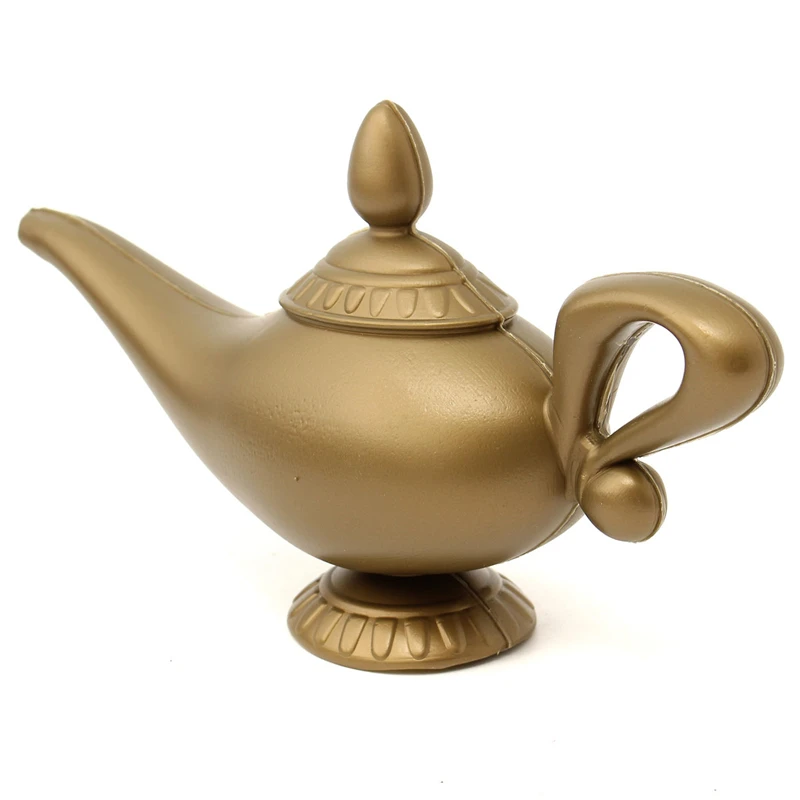 Plastic Cosplay Magic Halloween Christmas Panto Arabian for Aladdin Genie Lamp Fancy Dress Prop For Children Home Decorations