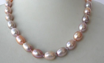 

RHJ0096 stunning big 10-12mm baroque multicolor freshwater cultured pearl necklace 28% Discount