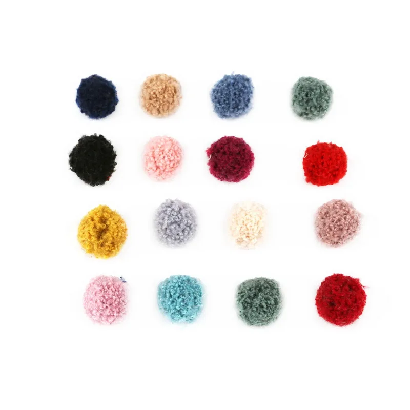 Pompom 10pcs/lot 15/20mm Soft Pompones Fluffy Plush Crafts DIY Furball Home Decor Sewing Supplies For Christmas Tree Decoration