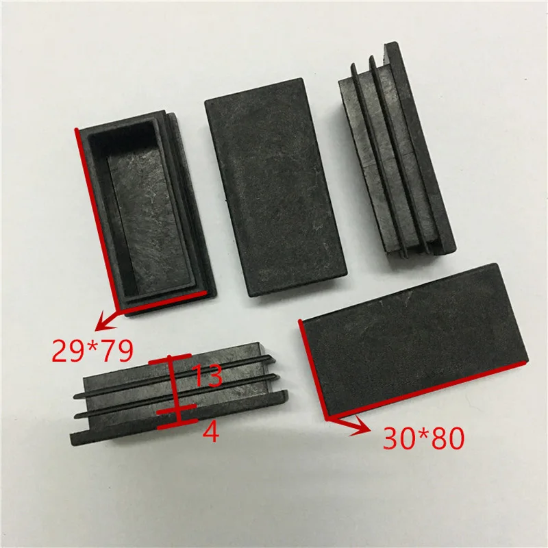 

Rectangular Tube Plug 30*80mm Plastic Stopper Mat Dustproof Square Cover Sealed Brood Pipe Fittings 10pcs