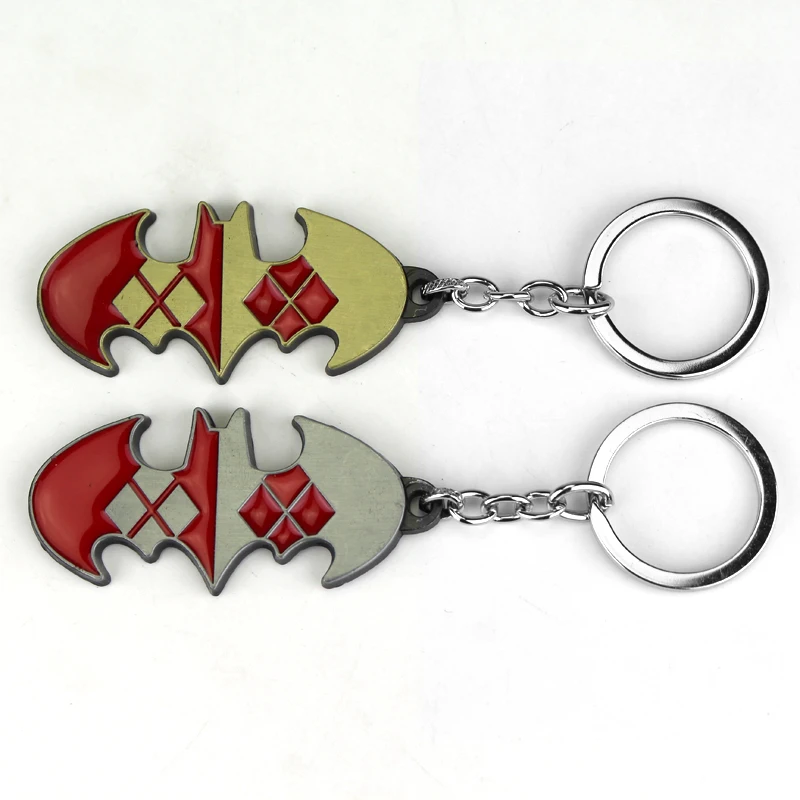 

Charm Jewelry Trinket Men Accessories Collier Movie Superman Batman Metal key Holder Chaveiro Car Key Rings Pendant Souvenirs