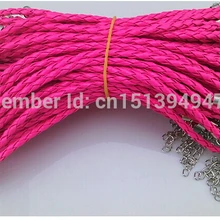 Лидер продаж 50 шт Античная Серебряный с застежкой "Лобстер" Разноцветные натуральная Кожаные Браслеты& Браслеты для запястья шнуры для браслеты с подвесками сделай сам, ювелирное изделие A6