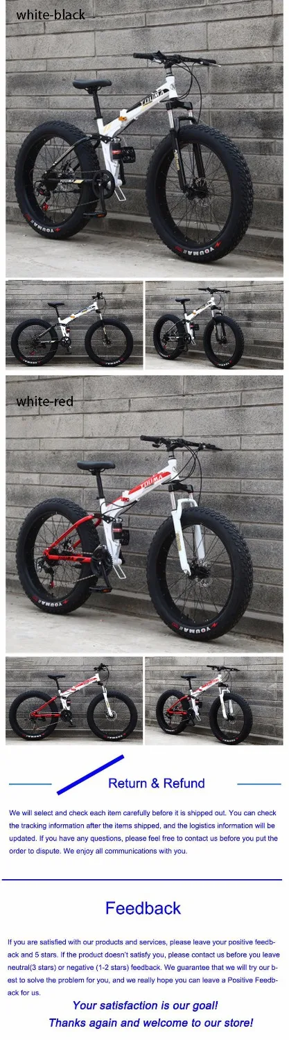 Excellent Snowmobiles Mountain bike 4.0 widened tires Both men and women 20 inches 21speed 24speed 27 speed 0